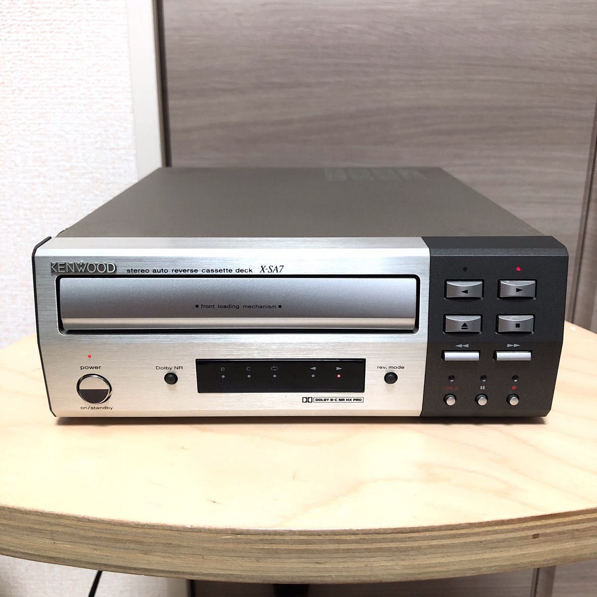 KENWOOD X-SA7 カセットデッキ オートリバース再生可能 現状渡し品