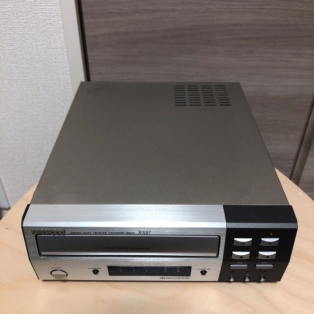 KENWOOD X-SA7 カセットデッキ オートリバース再生可能 現状渡し品