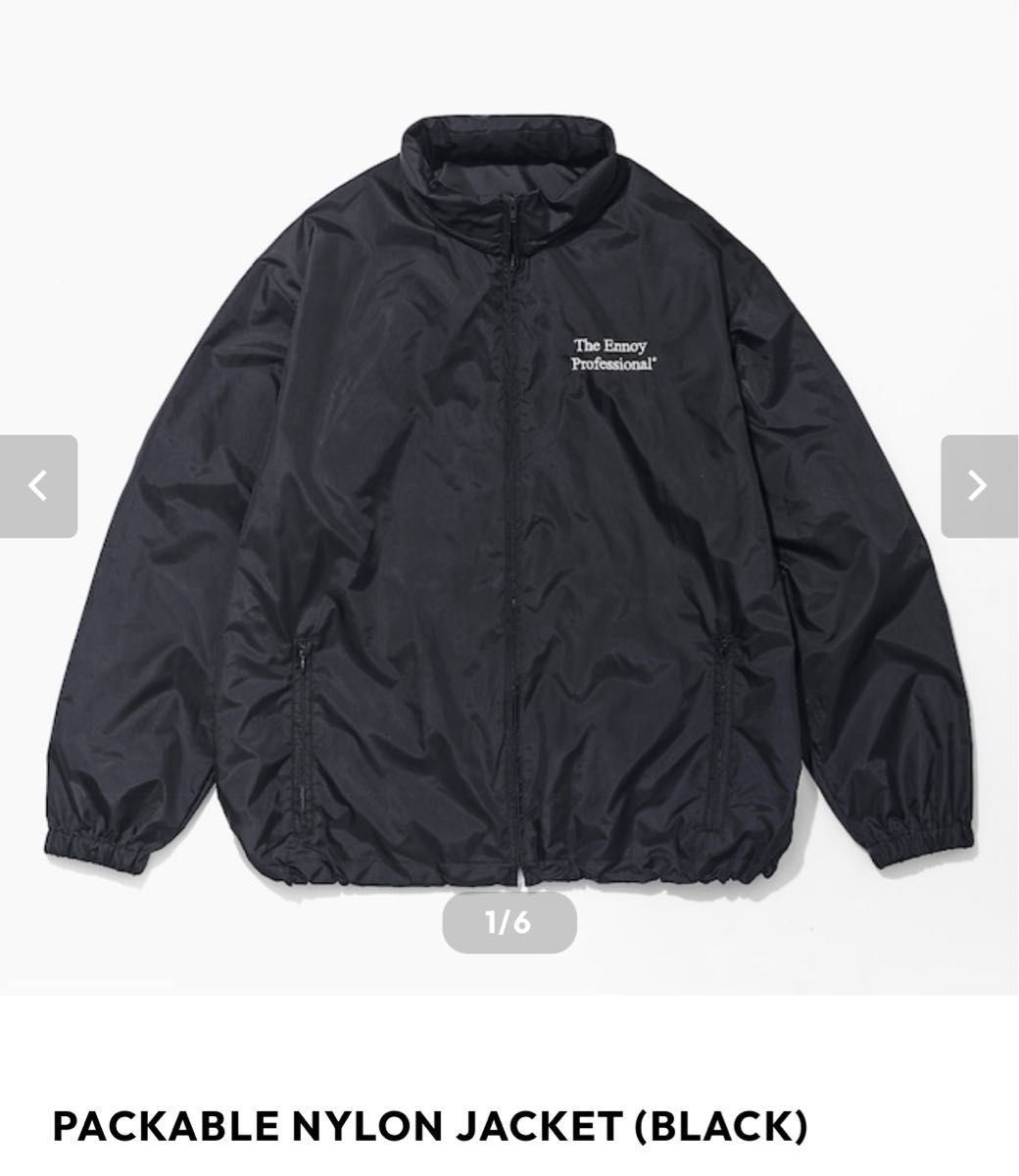 ENNOY PACKABLE NYLON JACKET NAVY