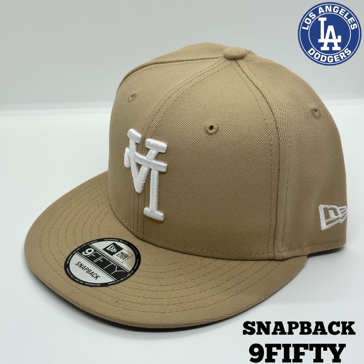 海外限定モデル】 NEWERA 9FIFTY ドジャース キャップ LA 逆ロゴ
