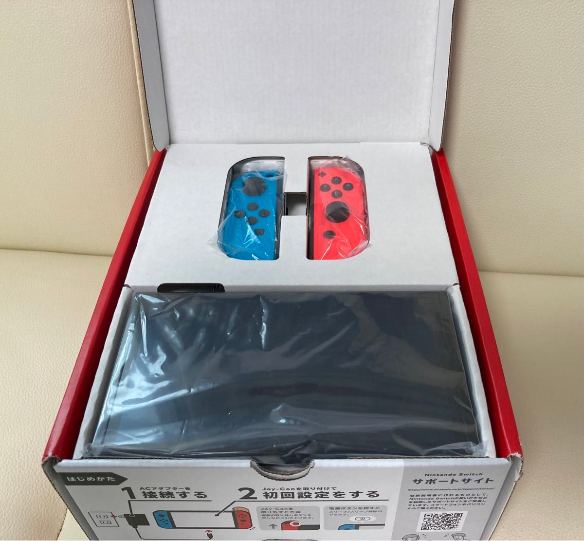 欠品無し Nintendo Switch 本体有機ELモデルJoy-Con(L)ネオンブルー (R