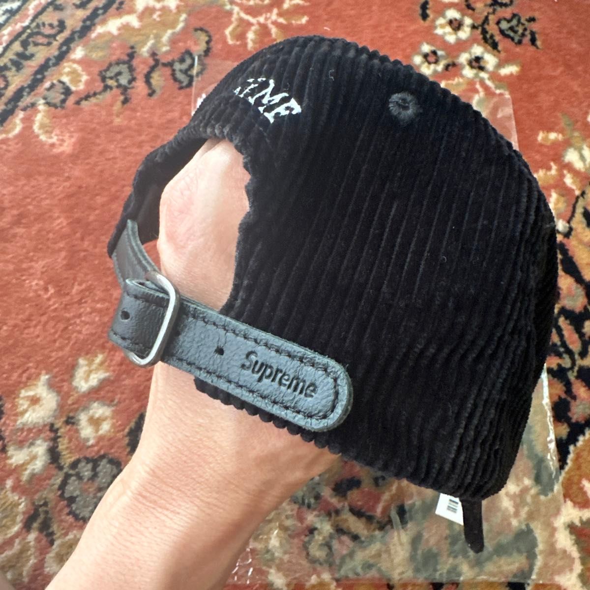 希少】Supreme S Logo cap コーデュロイ シュプリーム 黒｜Yahoo