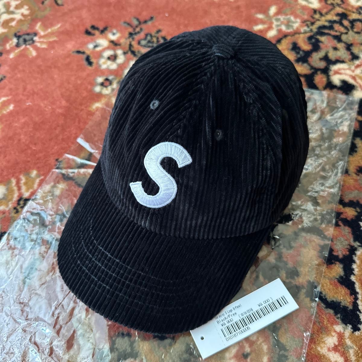 希少】Supreme S Logo cap コーデュロイ シュプリーム 黒｜Yahoo