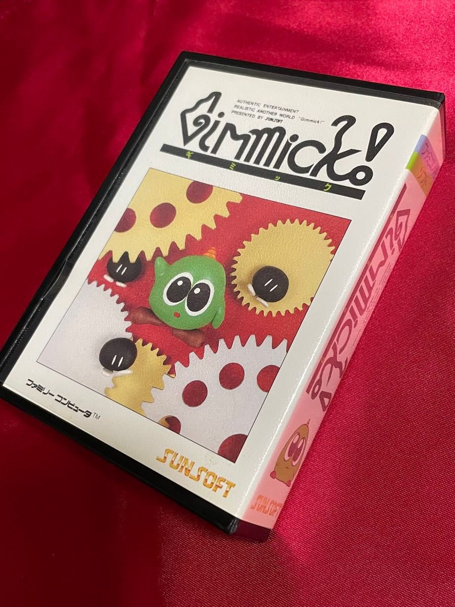 ファミコンソフト サン電子 ギミック 取扱説明書 アンケートハガキ付き