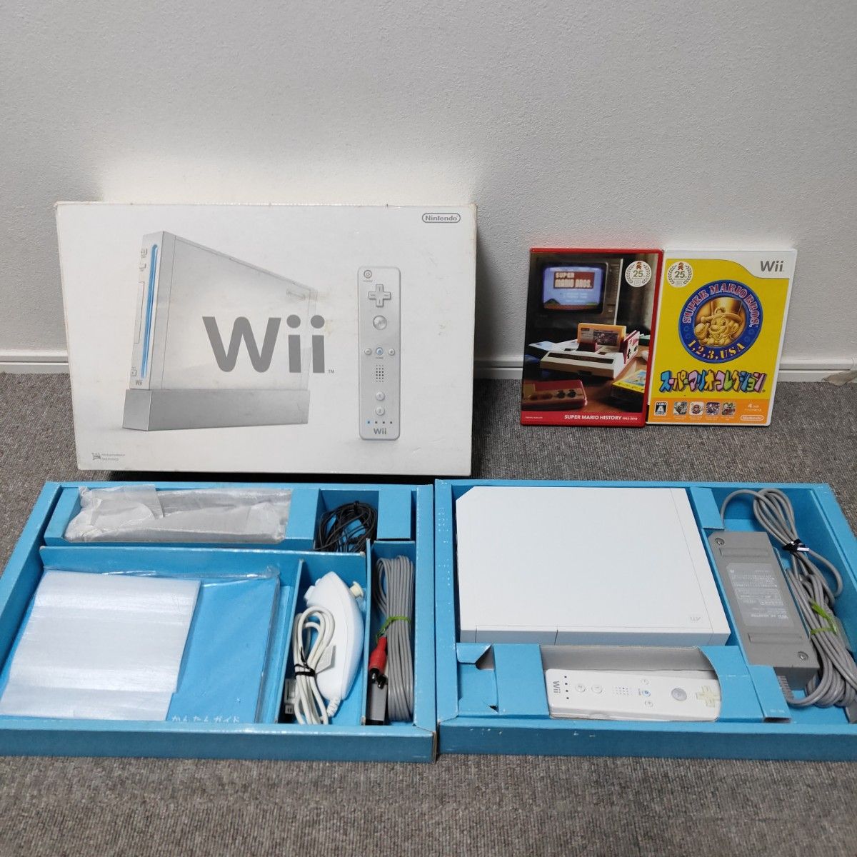 動作確認済 任天堂 wii ホワイト色 ソフト付きセット｜Yahoo!フリマ