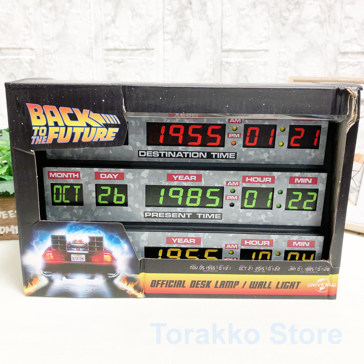 バックトゥザフューチャー LEDライト 公式ライセンス品 タイム