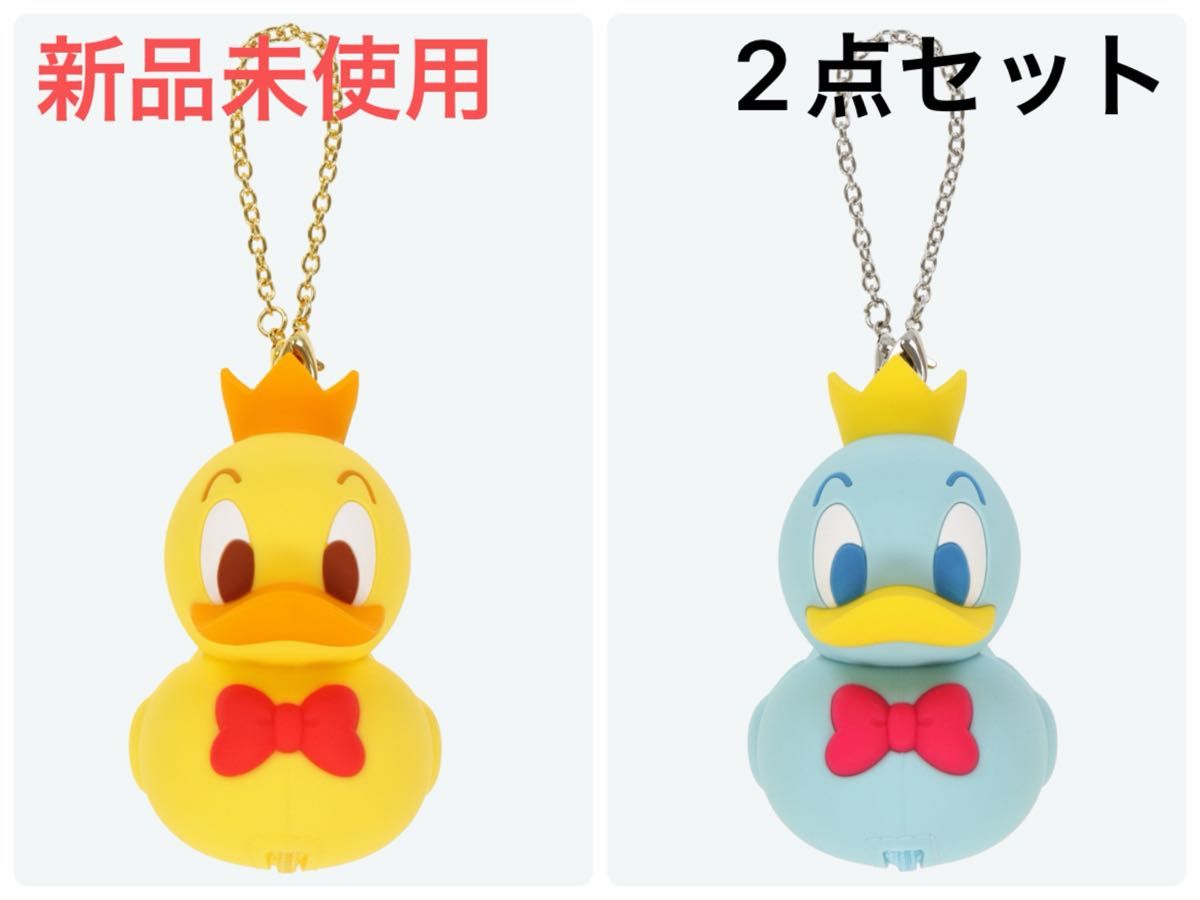 未使用】ディズニー ドナルド バッグチャームケース付き アヒル