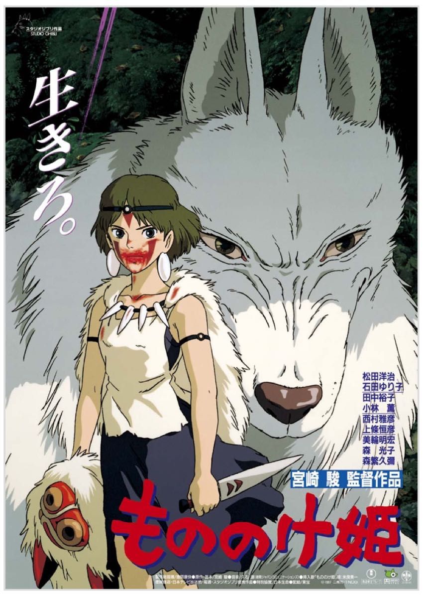 新品未開封】ジブリ劇場用 B2ポスター となりのトトロ もののけ姫 計2