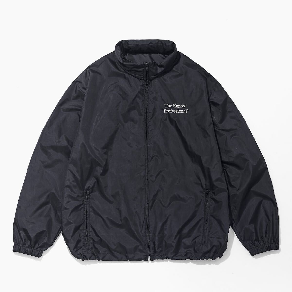 送料無料 ENNOY PACKABLE NYLON JACKET BLACK L エンノイ パッカブル