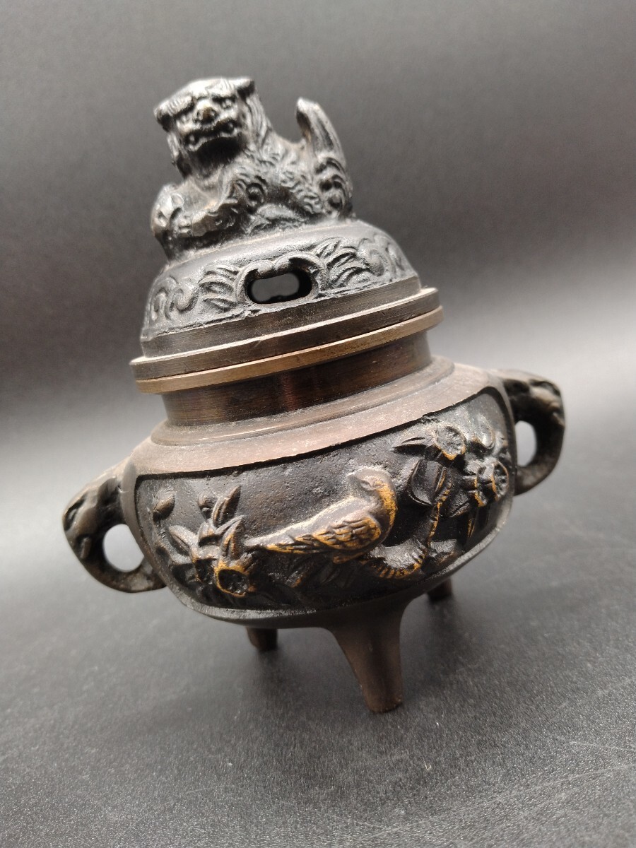 香炉 玉彫 彫刻 置物 開運 風水 台座 骨董 インテリア アンティーク