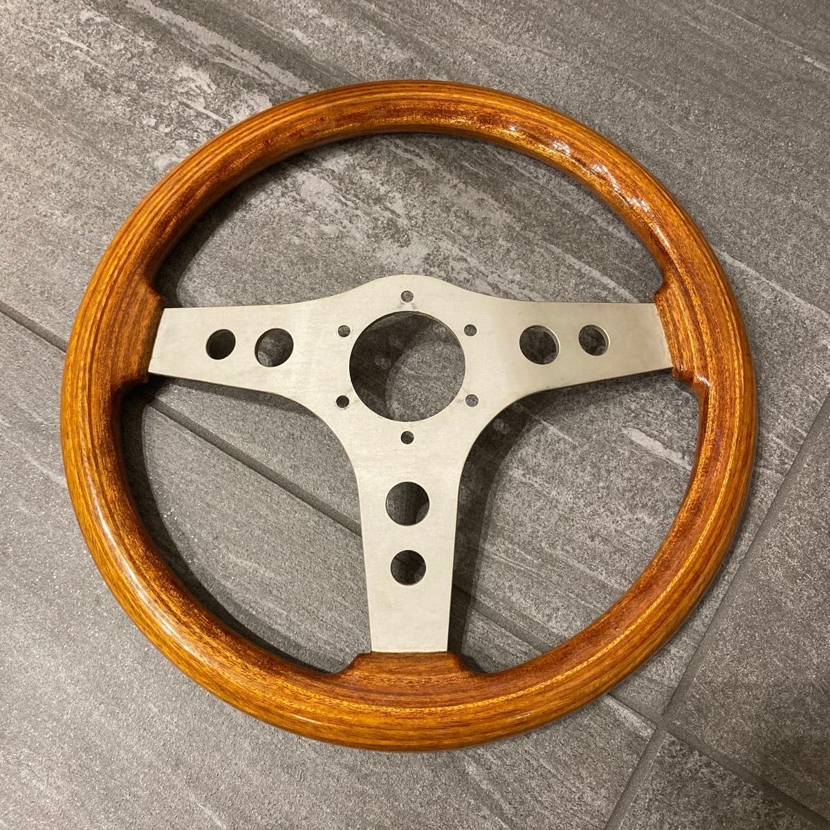 OBA ウッドステアリング 当時物 旧車 ステアリング ハンドル ウッド