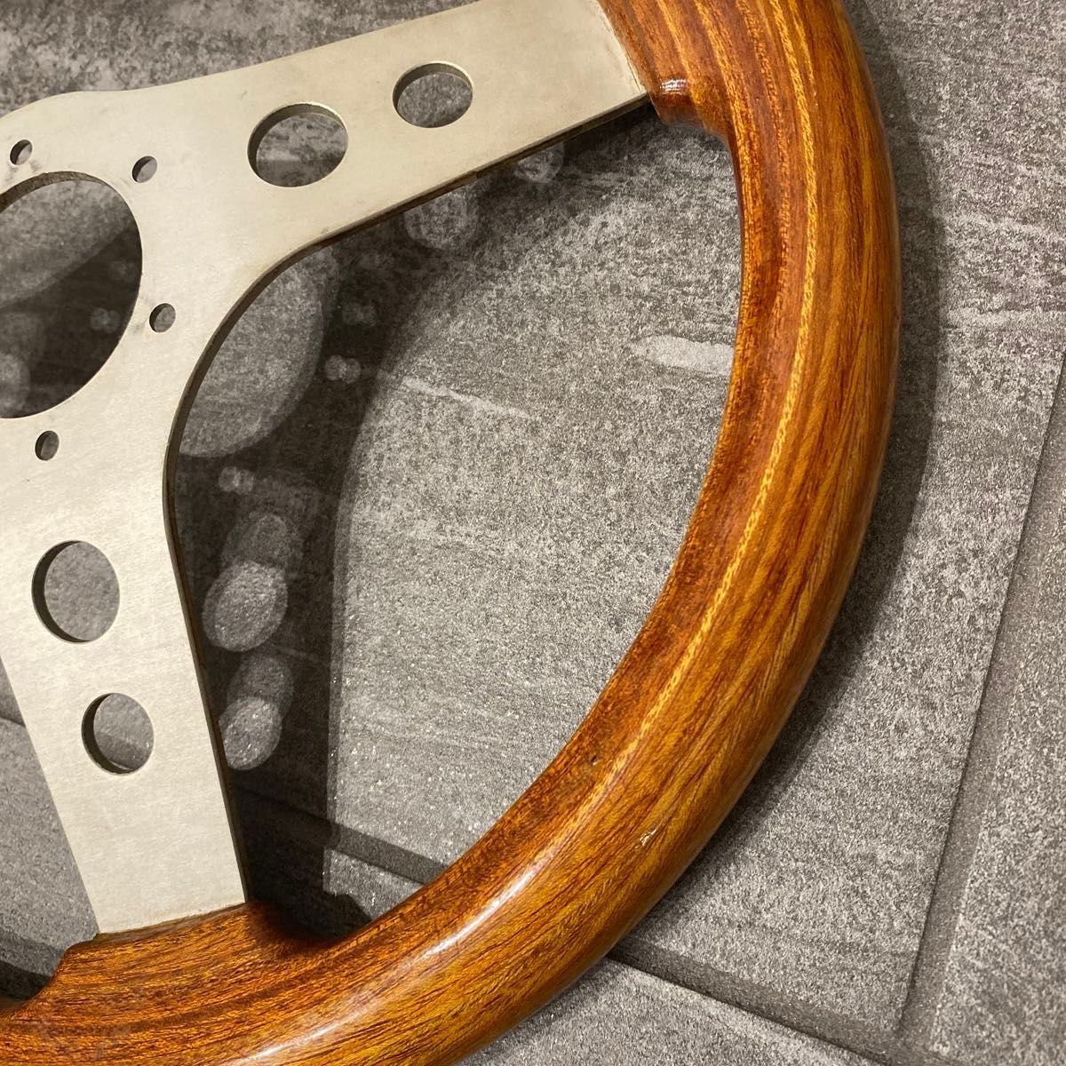 OBA ウッドステアリング 当時物 旧車 ステアリング ハンドル ウッド