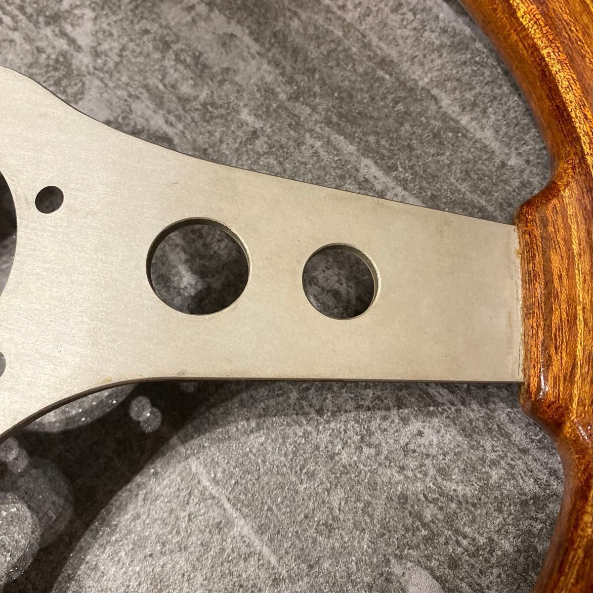 OBA ウッドステアリング 当時物 旧車 ステアリング ハンドル ウッド