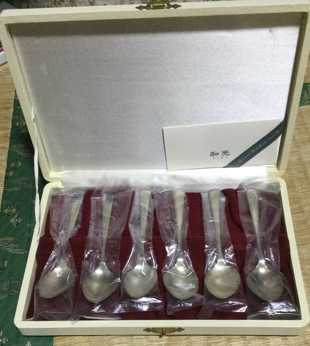 WAKO シルバー950 銀のスプーン6本セット