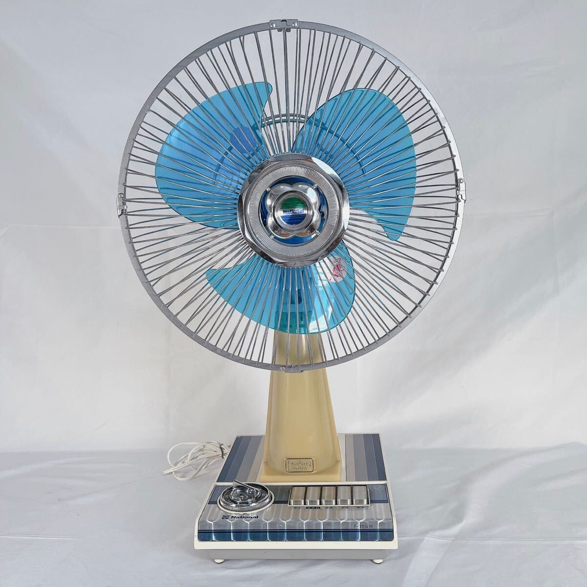 レトロ National 松下電器 40センチ スタンド 扇風機 キャスター付