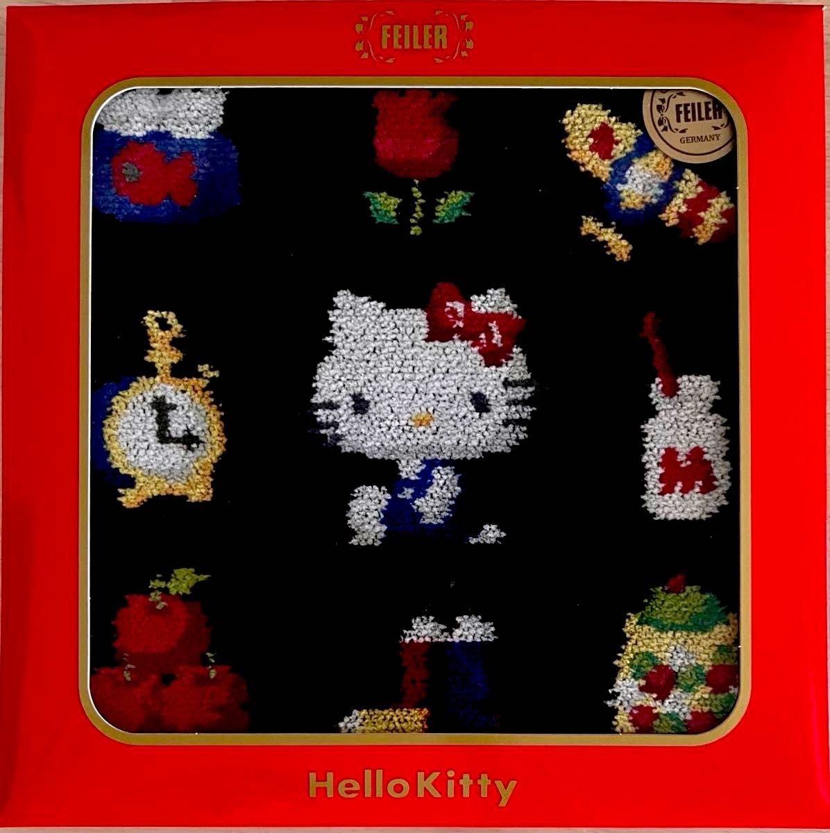 ハローキティ フェイラー ハンカチ タオルハンカチ レトロ サンリオ