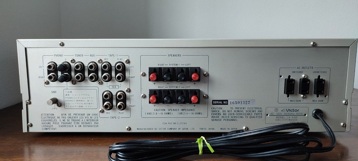 第十三弾 Victor A-X5D プリメインアンプ｜Yahoo!フリマ（旧PayPayフリマ）