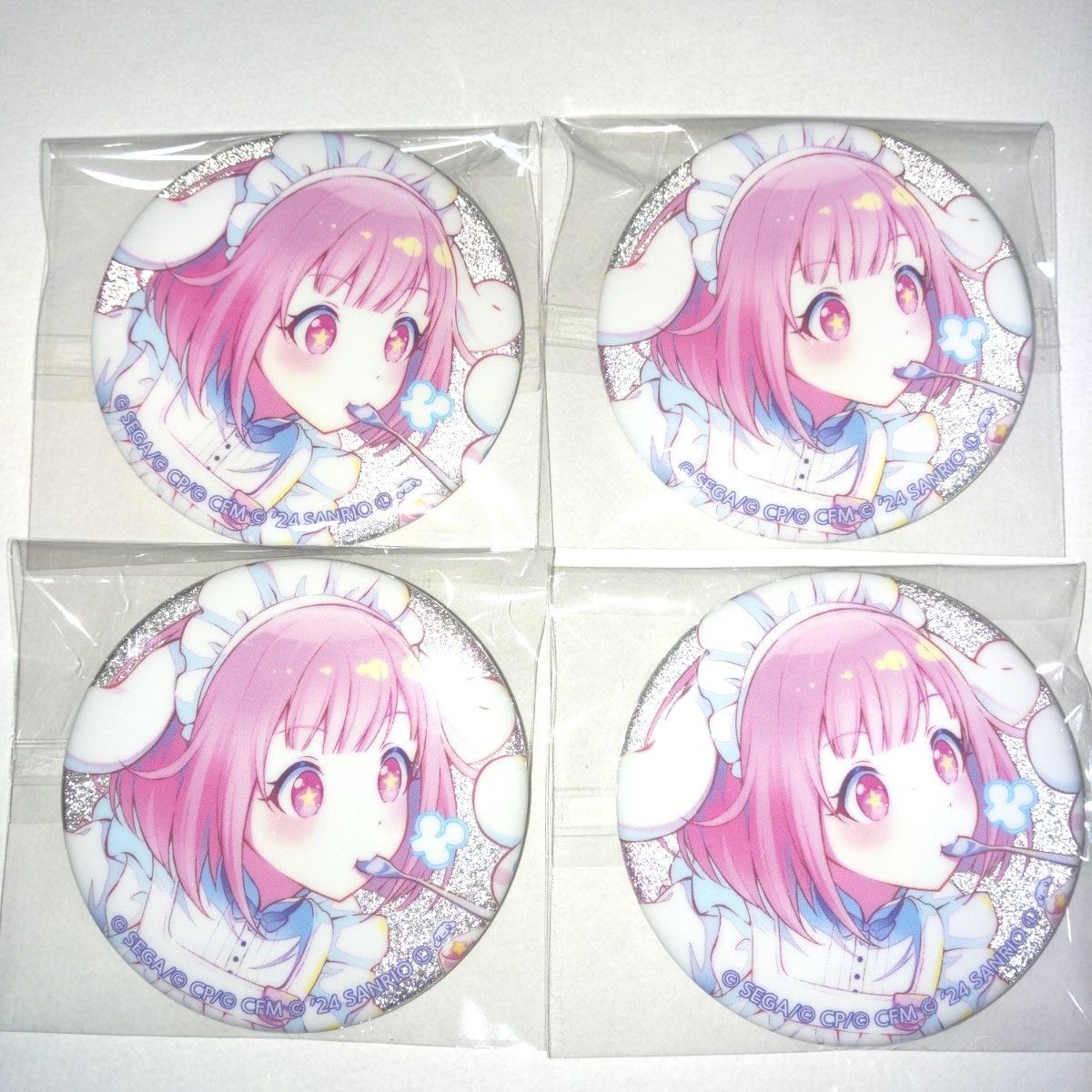 プロセカ サンリオ コラボ 鳳えむ シナモロール 缶バッジ 4個セット