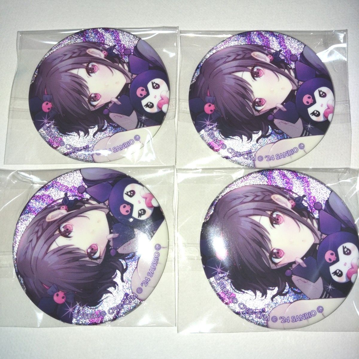 プロセカ サンリオ コラボ 東雲絵名 クロミ 缶バッジ 4個セット｜Yahoo