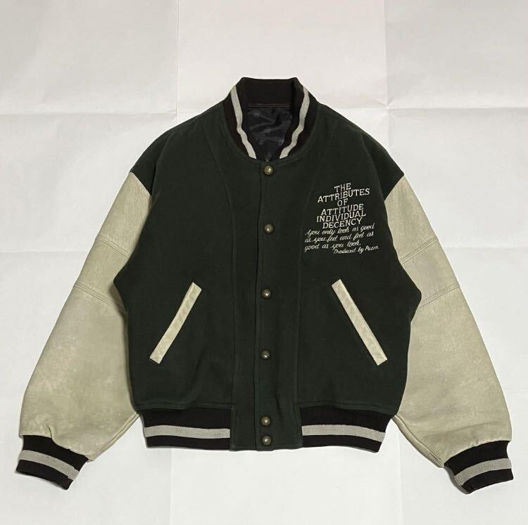 人気】PAZZO CLUB パッゾ スタジャン 刺繍 牛革レザー ウール バイ