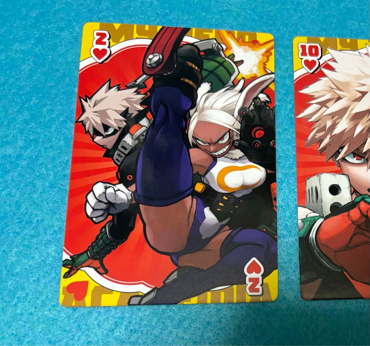 僕のヒーローアカデミア 爆豪勝己 GIGA bigトランプ ♡10 僕のヒーロー