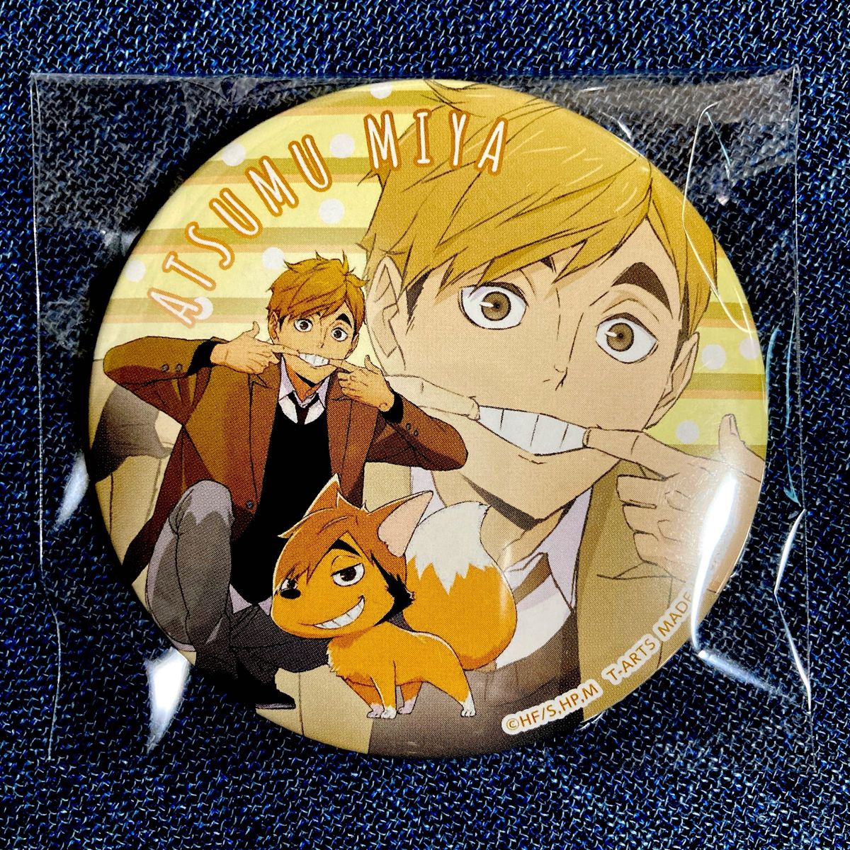 ハイキュー 宮侑 playing マスコット 缶バッジ 稲荷崎 アニマル 動物化