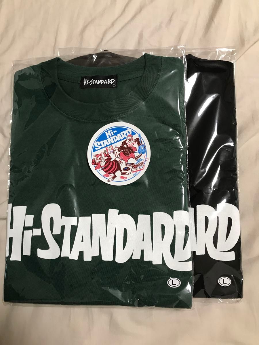 HI-STANDARD Tシャツ FAT Lサイズ ハイスタ 半袖 2枚組 ブラック