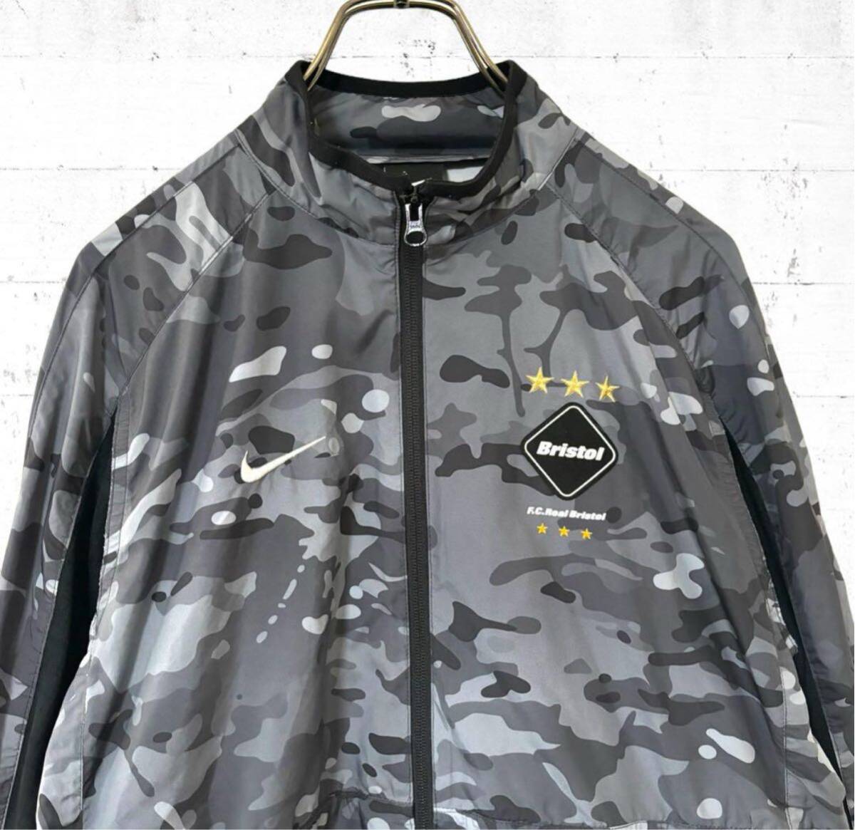 美品 超希少 FCRB NIKE コラボ カモフラ 迷彩 ナイロンジャケット