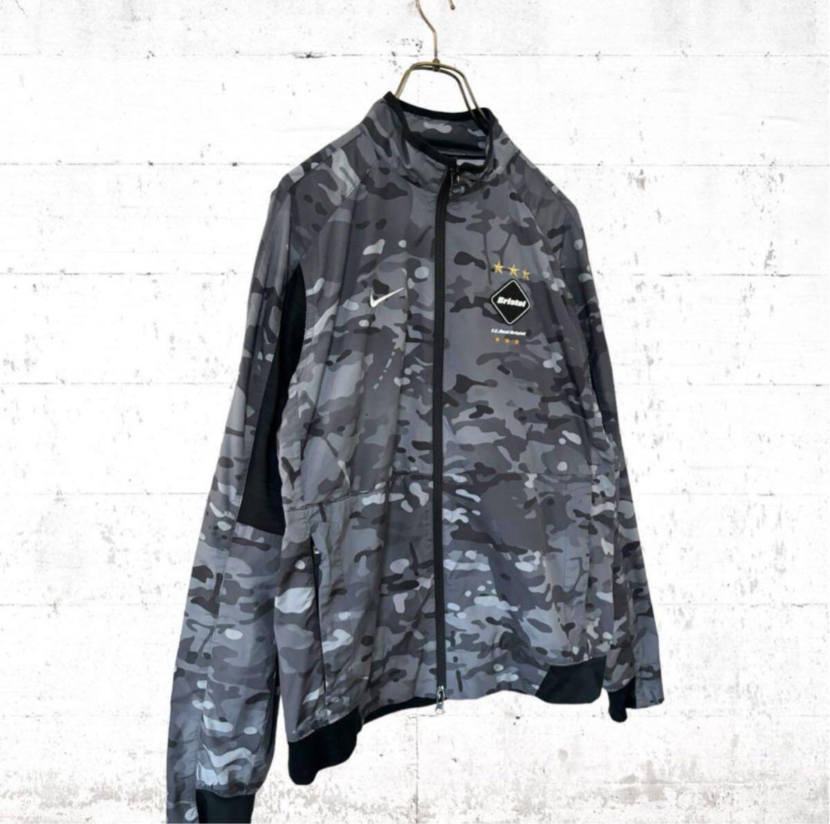 美品 超希少 FCRB NIKE コラボ カモフラ 迷彩 ナイロンジャケット
