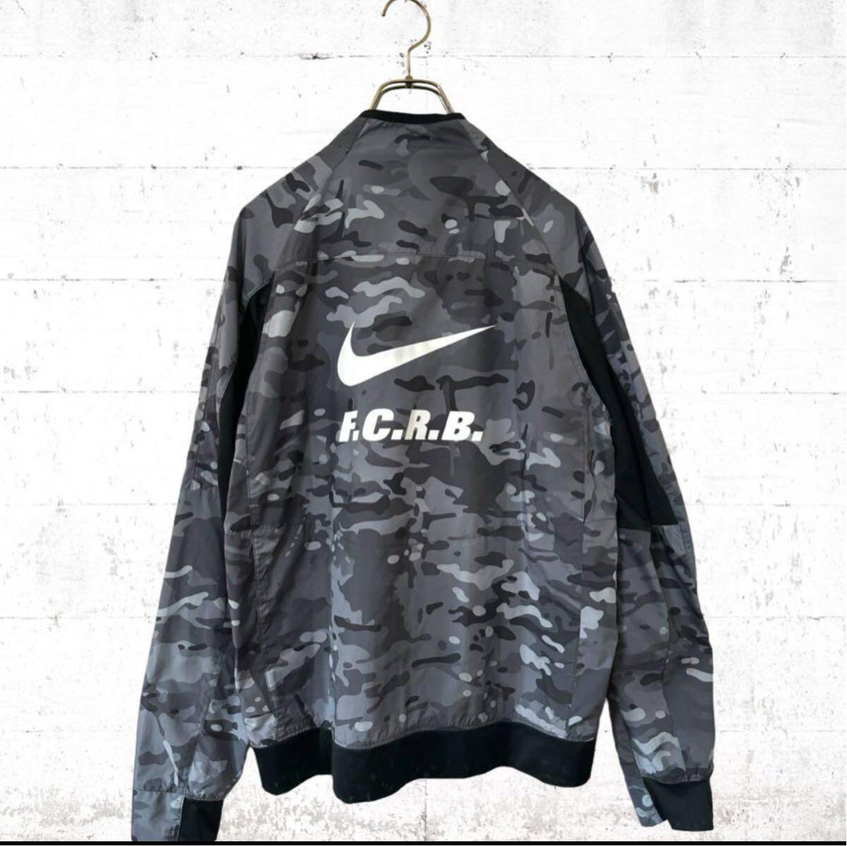 美品 超希少 FCRB NIKE コラボ カモフラ 迷彩 ナイロンジャケット