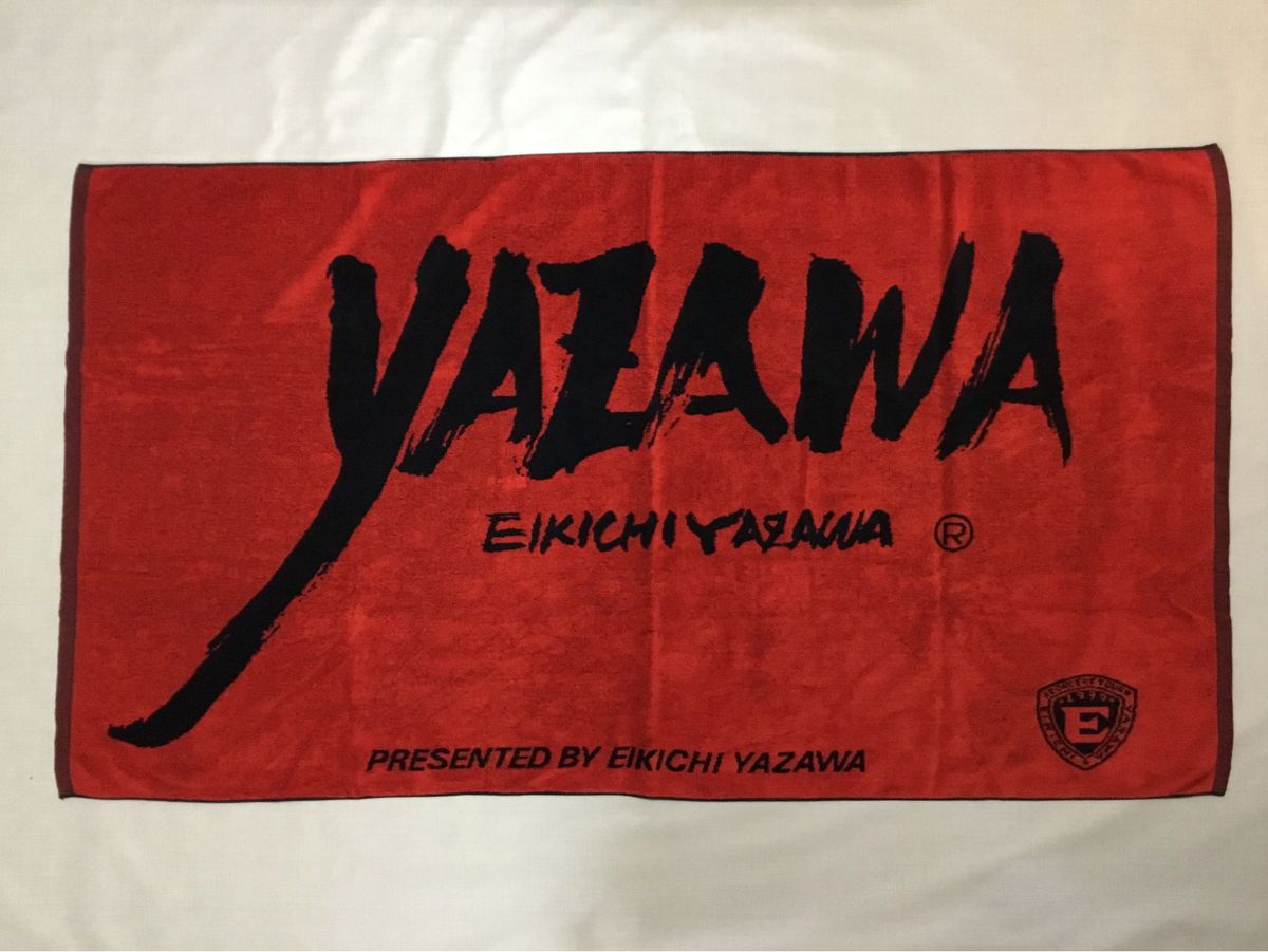 矢沢永吉 スペシャルビーチタオル(フデ) レッド／ブラック