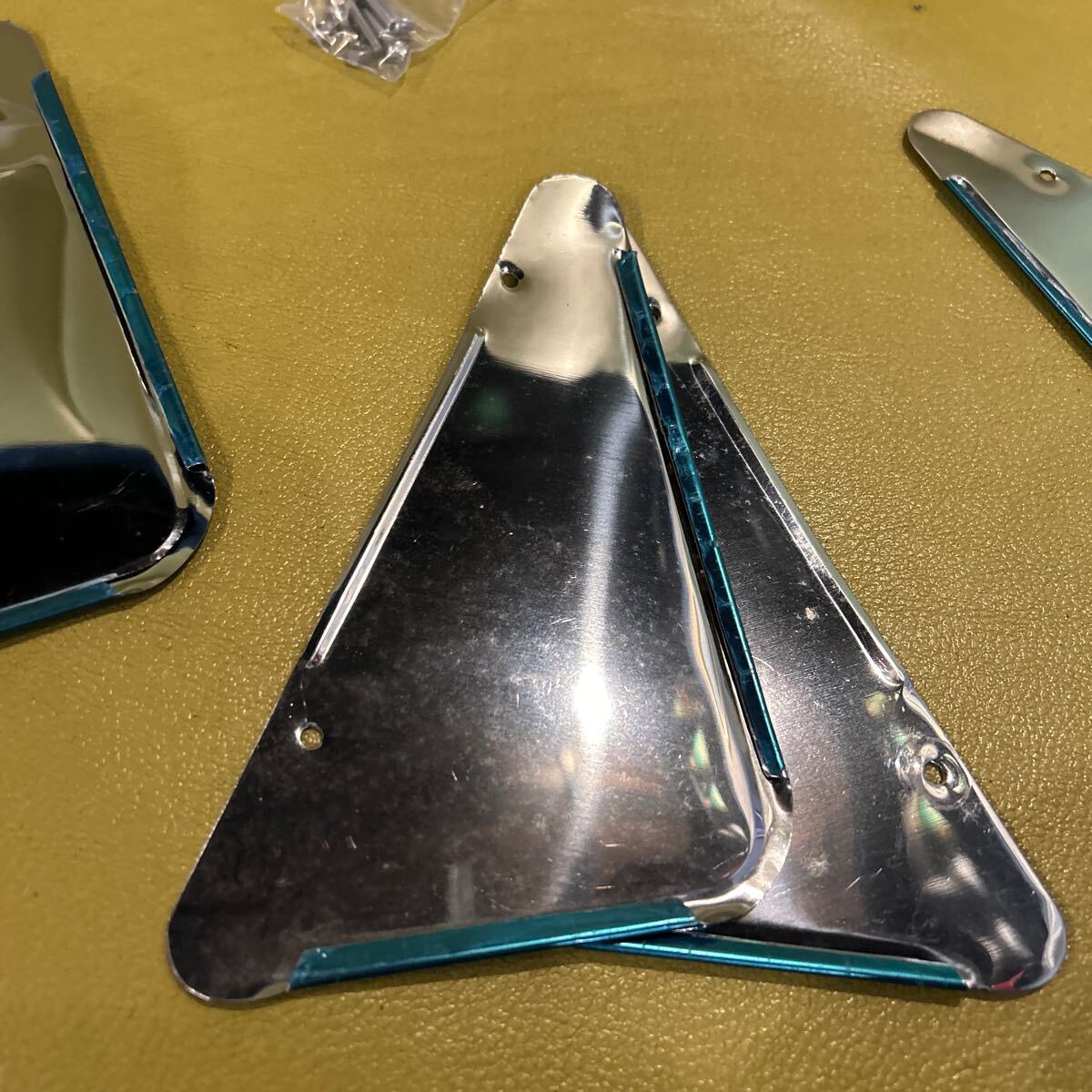 Yahoo!オークション - 当時物 スプラッシュガード ステンレス メッキ 1