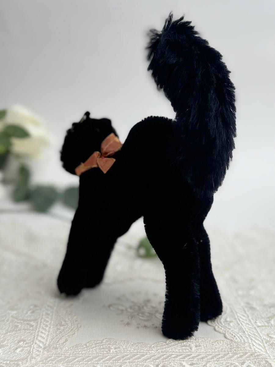 シュタイフ Black Tom Cat 14cm 黒猫/ブラックトムキャット/ネコ/猫