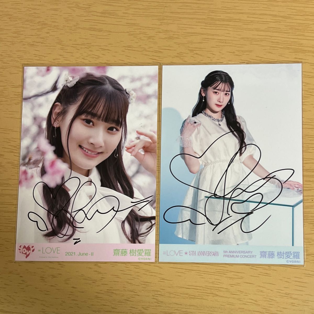 LOVE イコラブ 齋藤樹愛羅 直筆 生写真｜Yahoo!フリマ（旧PayPayフリマ）