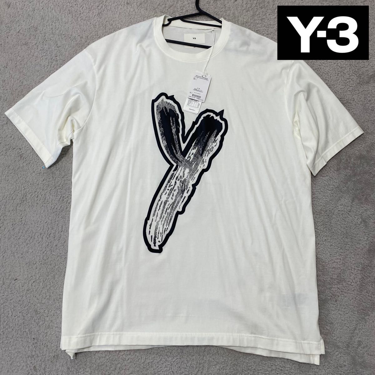 Y-3 t ワイスリー シャツ ビックシャツ 半袖 タグ付き Lサイズ 未使用
