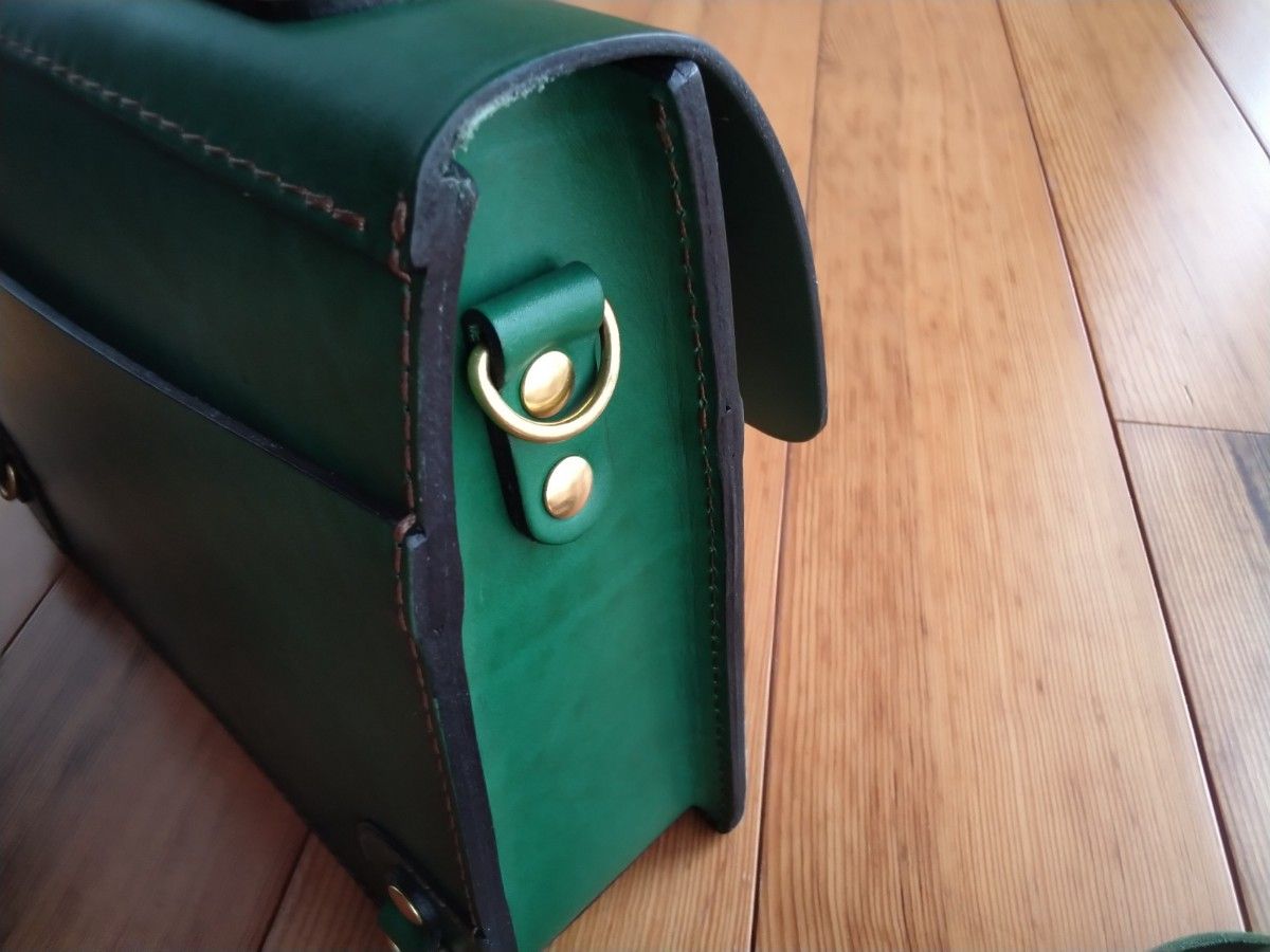 限定カラー HERZ ヘルツ ボトルグリーン 1本ベルト3wayビジネスバッグ