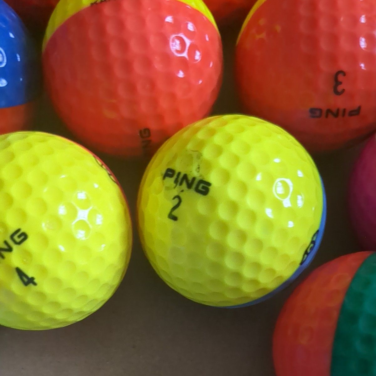 PING ピン ゴルフボール ボール カラーボール ツートンカラー｜Yahoo