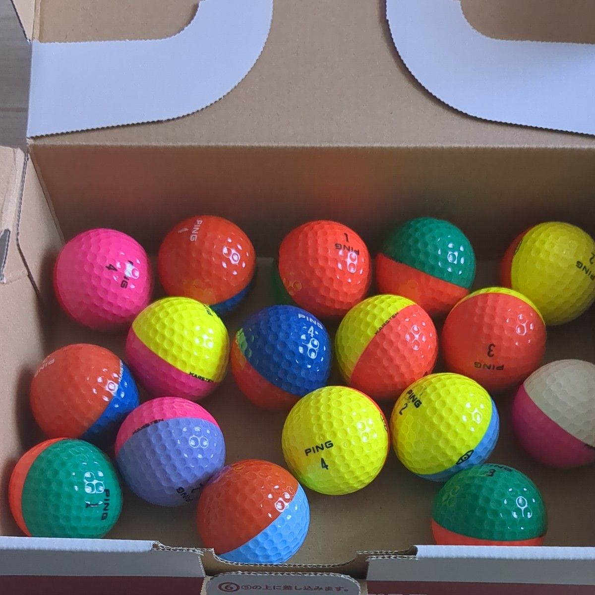 PING ピン ゴルフボール ボール カラーボール ツートンカラー｜Yahoo