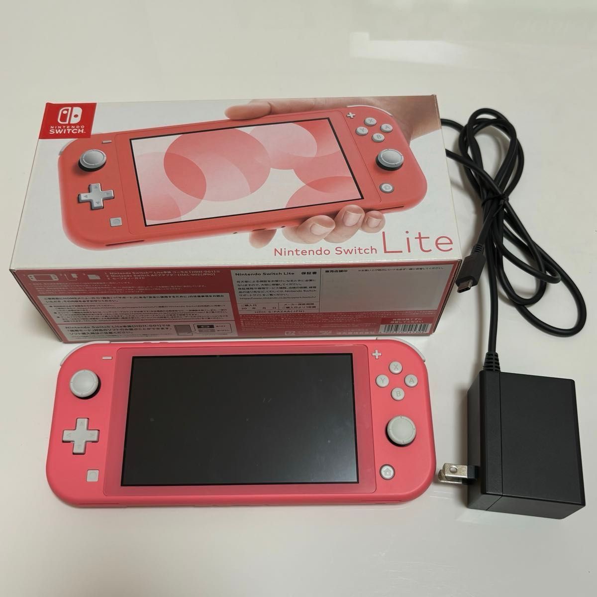 ジャンク】中古 Nintendo Switch Lite コーラル 本体 ジャンク品