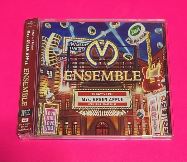 美品】 Mrs GREEN APPLE ENSEMBLE 初回限定盤 CD+DVD ミセスグリーン