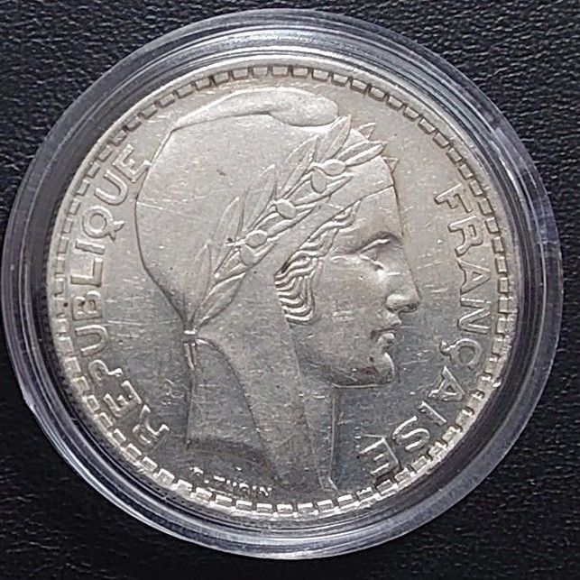 1934年 フランス銀貨 20フラン マリアンヌ銀貨 silver680 美品｜Yahoo