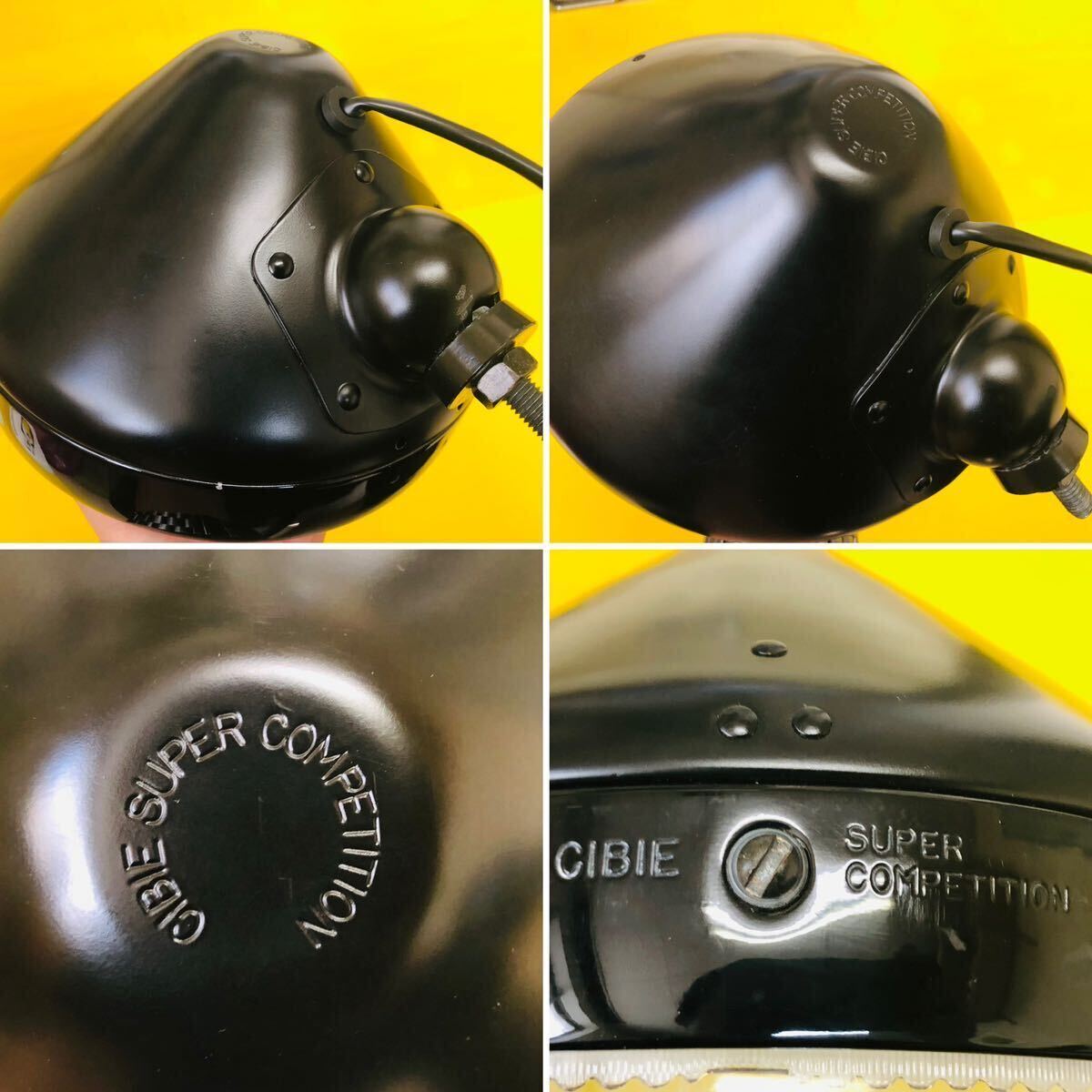 当時物 シビエ スーパーオスカー 凹み フォグ ランプ ライト 180㎜ 2個