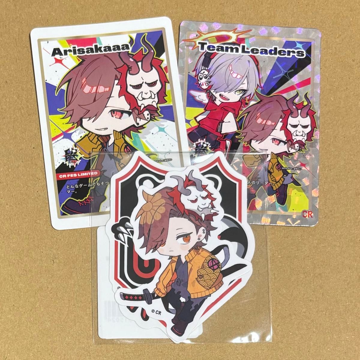 Crazy Raccoon CR ありさか DMMスクラッチ 第六弾 ステッカーセット CR