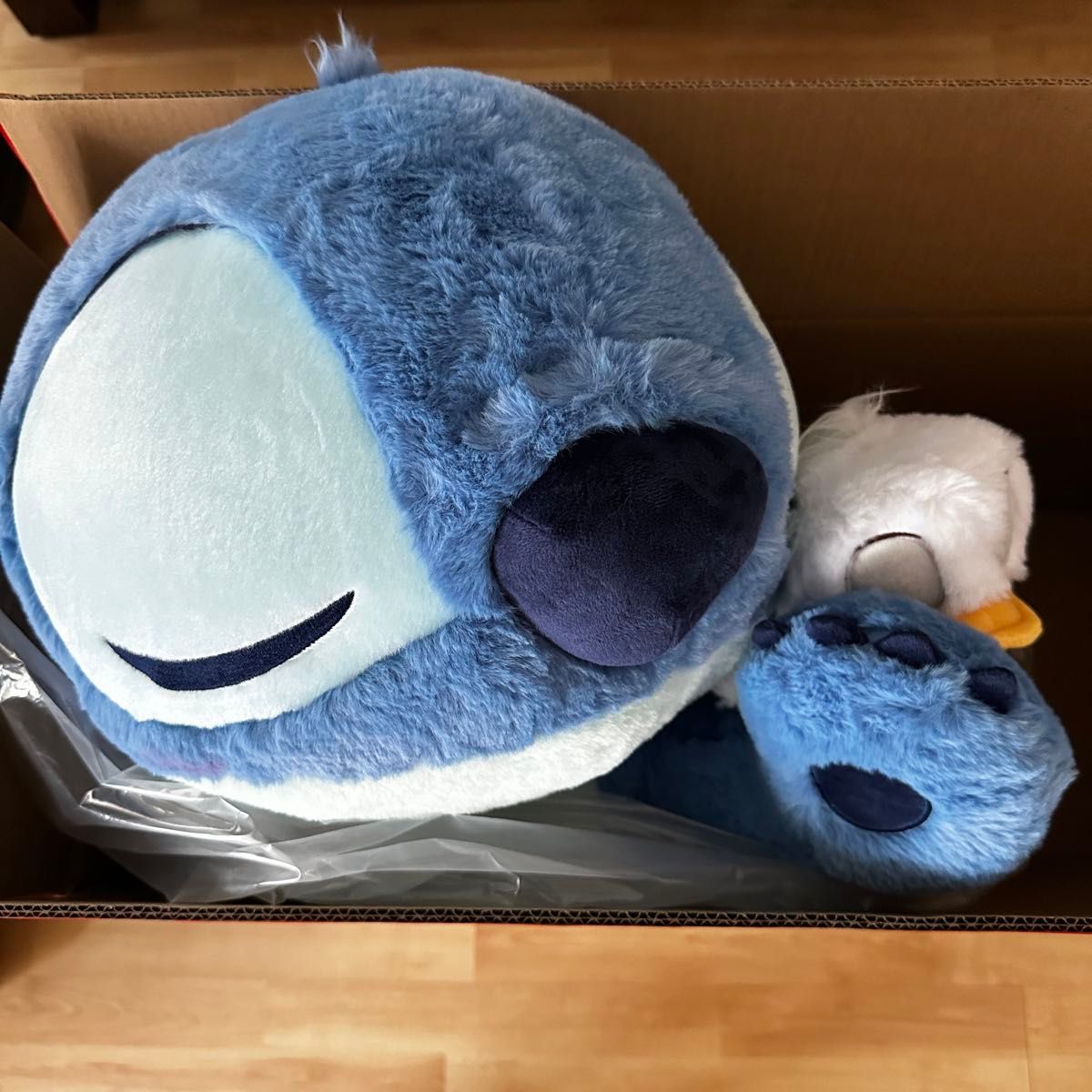 ディズニーストア 特大 ぬいぐるみ スティッチ スーパービッグ アヒル