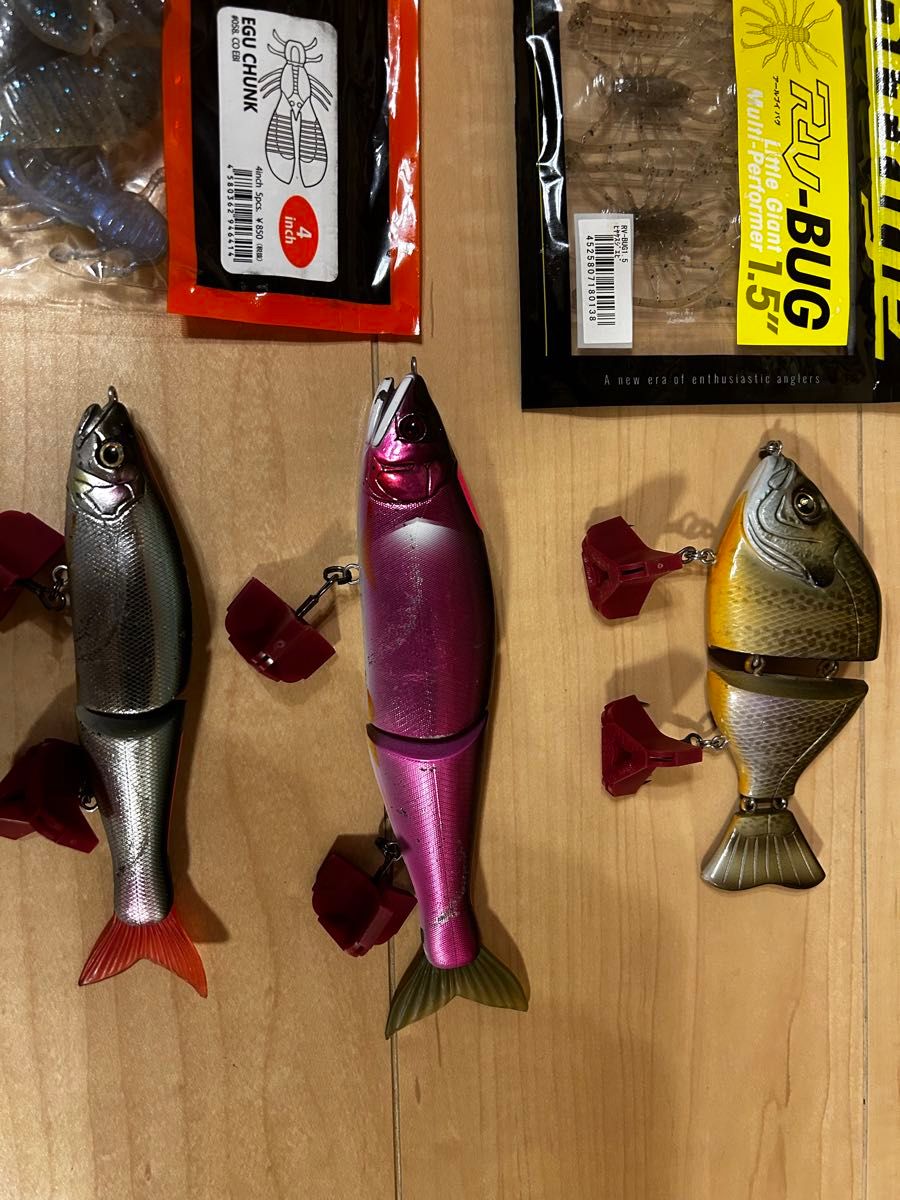 バス釣り引退セット 大量ワームセット RAID issei deps バス釣り引退