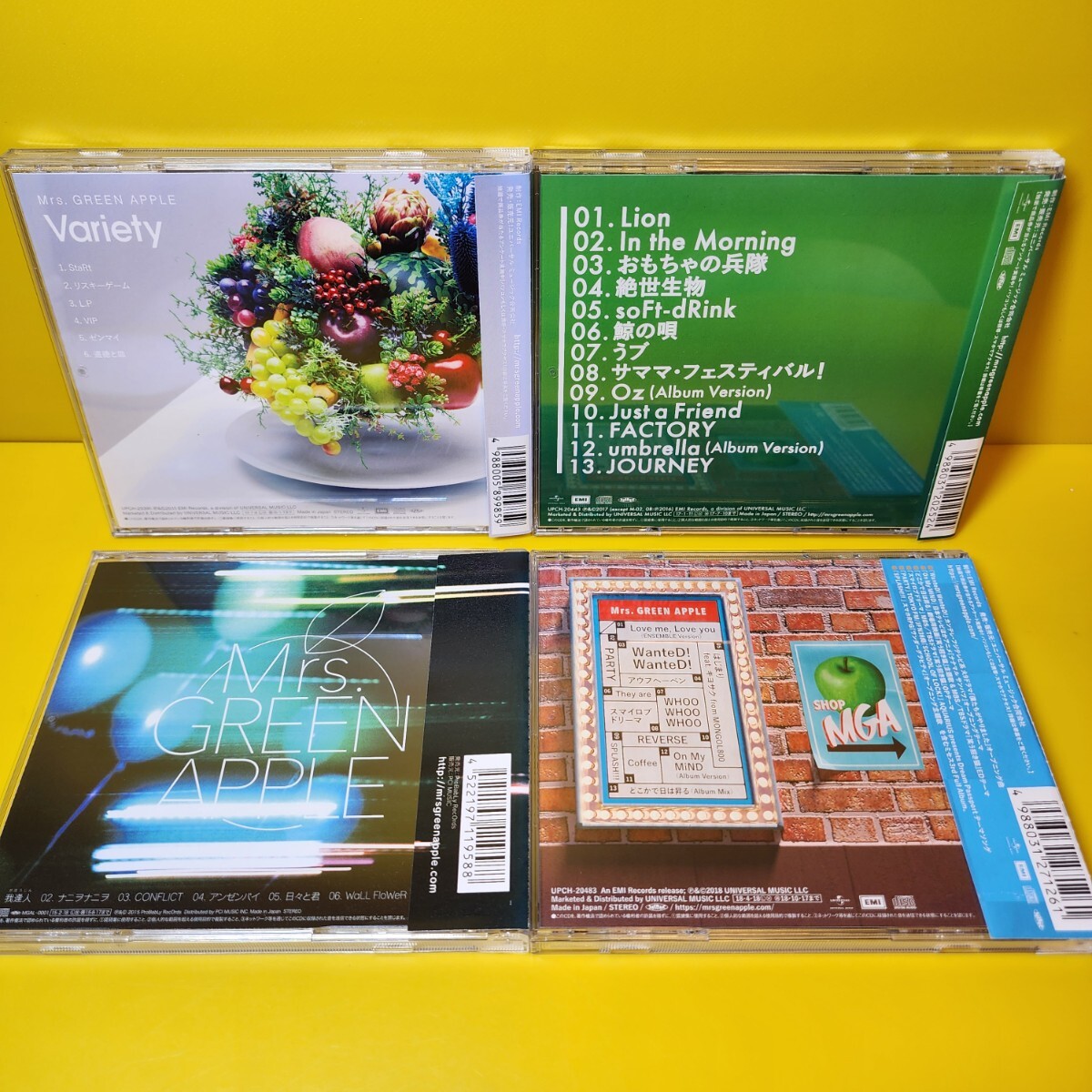 新品ケース交換済み Mrs GREEN APPLE CD4枚セット｜Yahoo!フリマ（旧