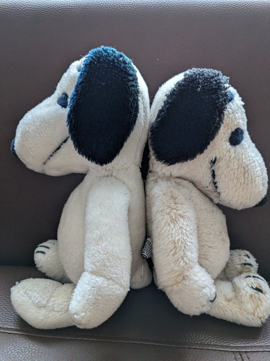 USED】40年前くらい購入 昭和 レトロ スヌーピーぬいぐるみ 2匹セット