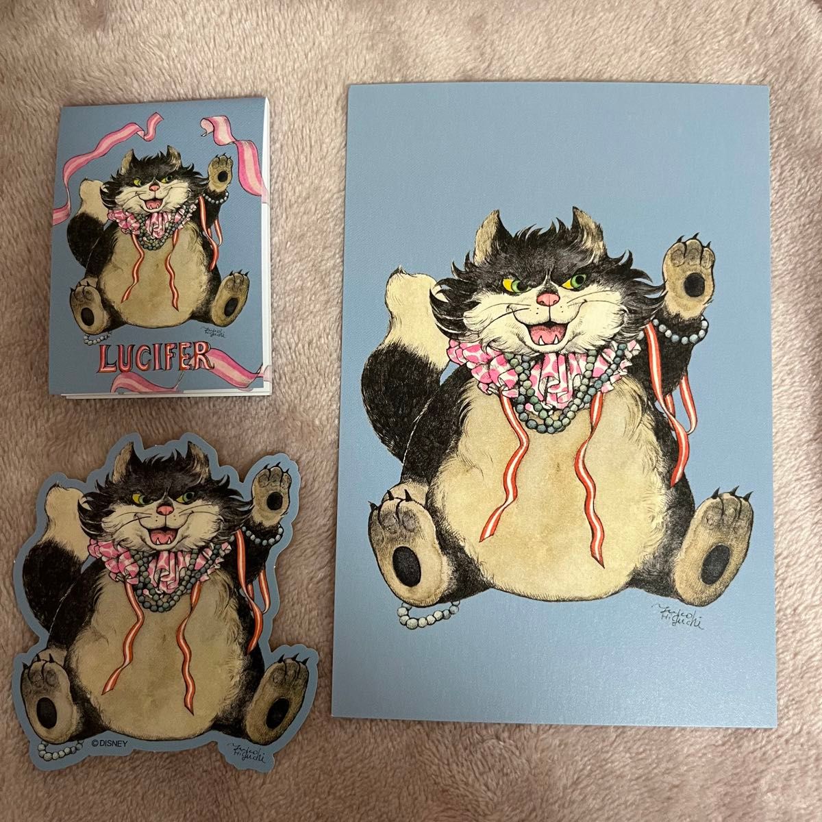 ディズニーストア ヒグチユウコ ルシファー ステーショナリーセット