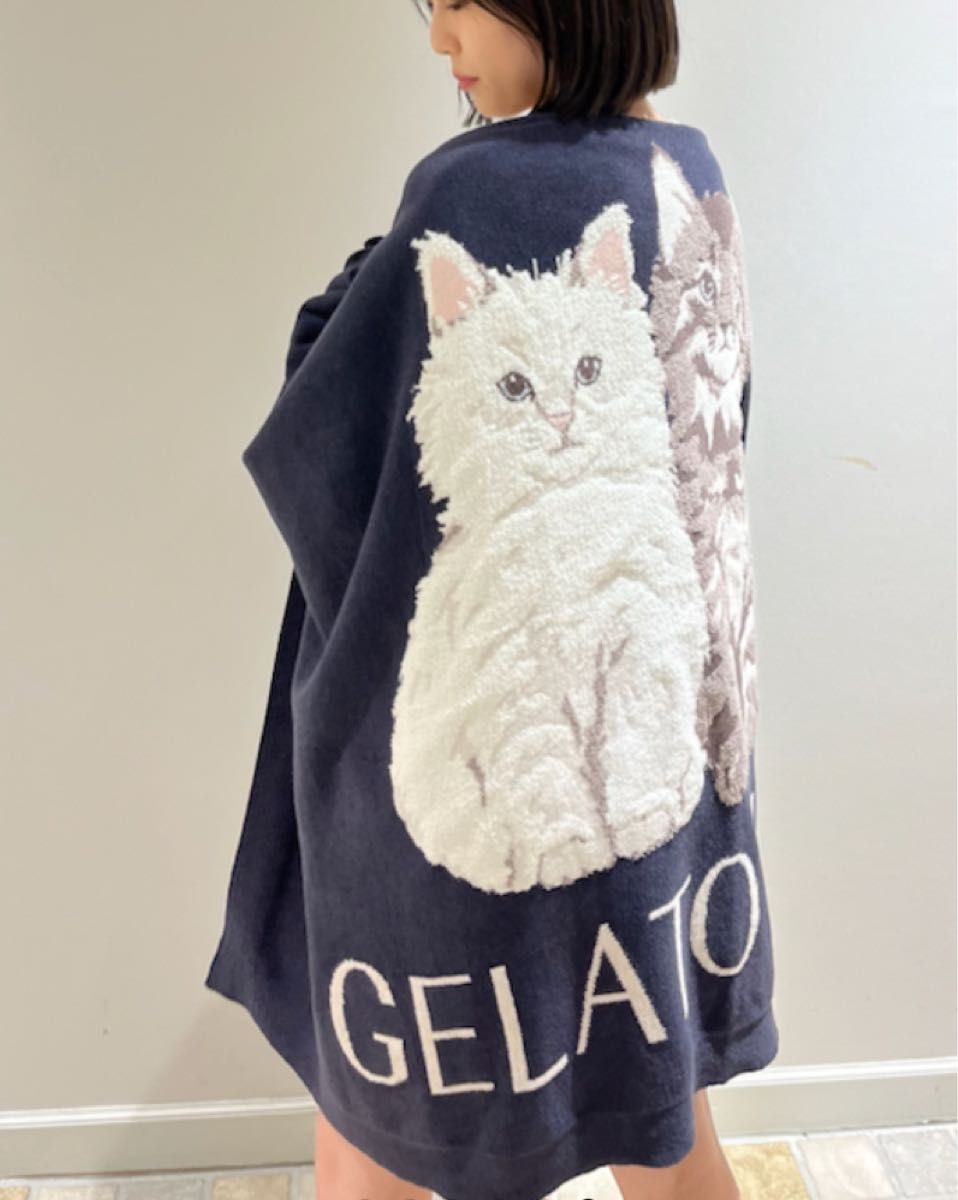 ジェラートピケ ツインキャットジャガードブランケット｜Yahoo!フリマ