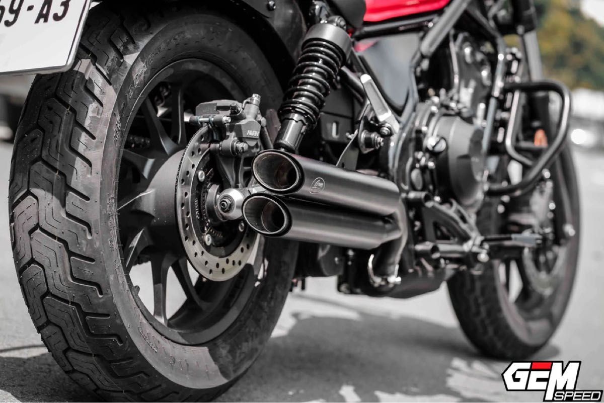 24時間以内発送 新品レブル250-500用 マフラーgemspeed製 V1｜Yahoo